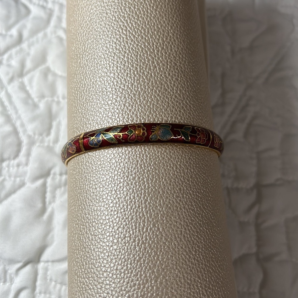 GOLD/FLORAL bangle - Picture 4 of 4